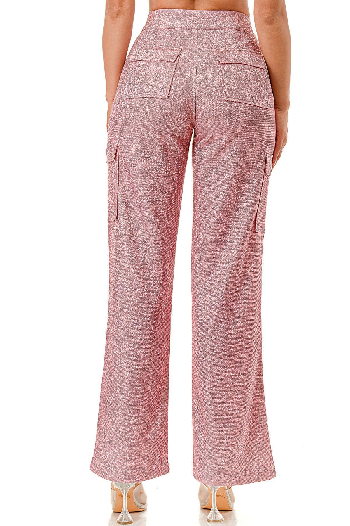 SHIMMER PINK PANTS