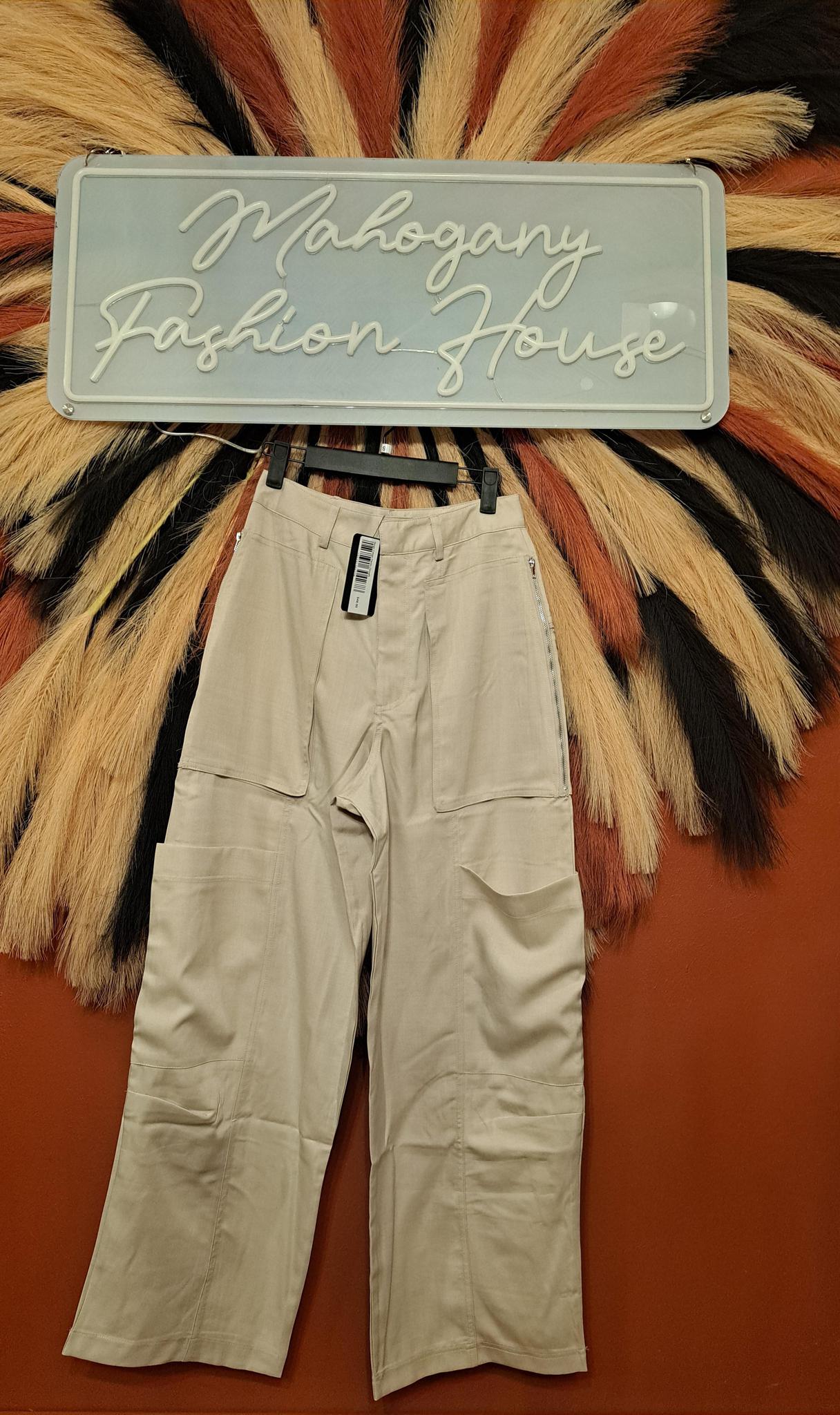 Beige Cargo Pants