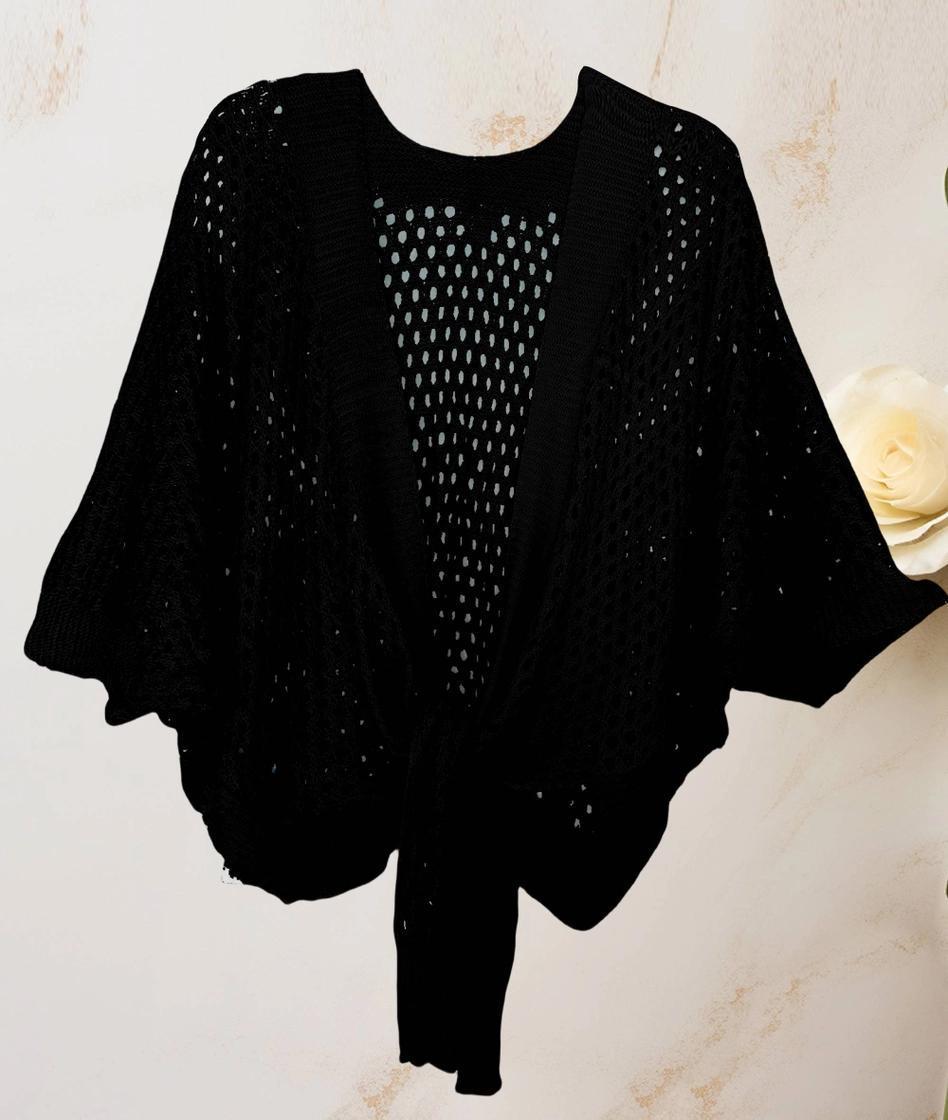 METALLIC KNIT CARDIGAN