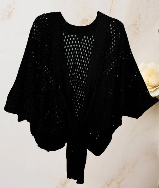 METALLIC KNIT CARDIGAN