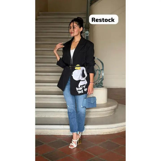 MIDNIGHT MUSE GRAPHIC BLAZER