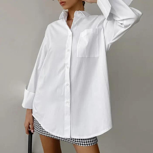 LAPEL COLLAR BUTTON DOWN