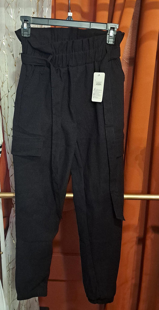 BLACK CARGO JOGGERS