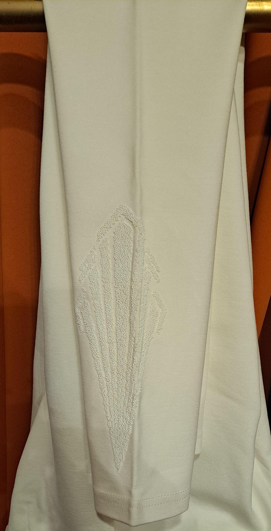 CAVIAR ANKLE DETAIL PANTS IVORY