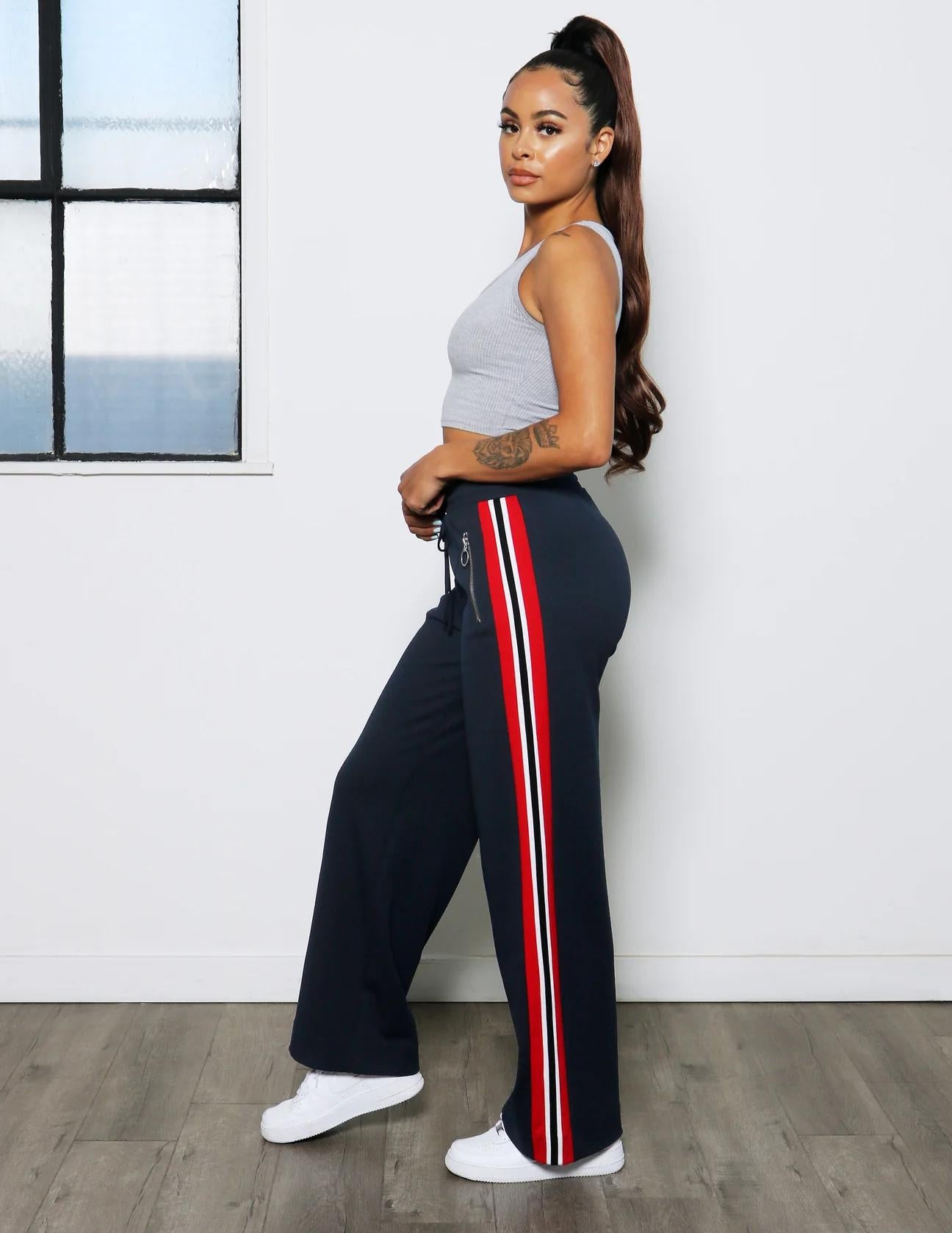 Urban Racer Wide Leg Navy